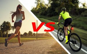 مقایسه دویدن و دوچرخه سواری